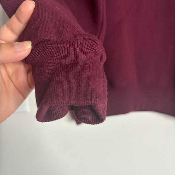 Vintage Lee men's pullover sweater in color burgundy and green size L - Picture 5 of 6
